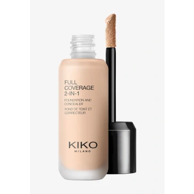 Imagen de KIKO Milano Full Coverage 2 in 1 Foundation &amp; Concealer, Base De Maquillaje Y Corrector En 1, Alta Cobertura, N01 Neutral 01