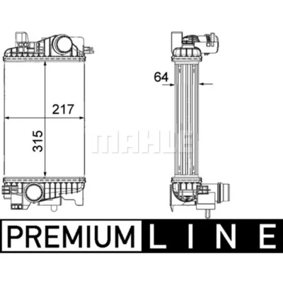Imagen de MAHLE ORIGINAL CI 263 000P Intercooler