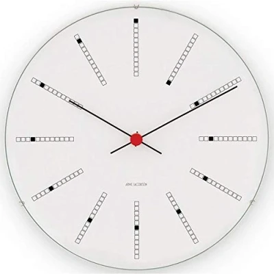 Imagen de Arne Jacobsen Reloj de Pared, Multicolor, 10 x 28 28,5