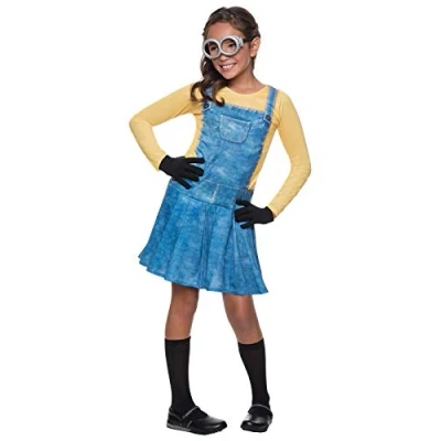 Imagen de Disfraz para niñas de Minions Rubie&#039;s, talla mediana, edad 5 a 7 años, altura 1,27 1,37 m