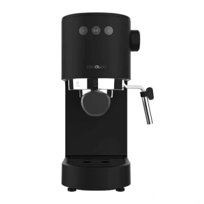 Imagen de Cecotec Cafetera Express Cafelizzia Fast. 1350 W, Thermoblock, ForceAroma de 20bars, Vaporizador Orientable, Brazo Doble, Bandeja Calienta Tazas, Depósito Agua Extraíble Negro