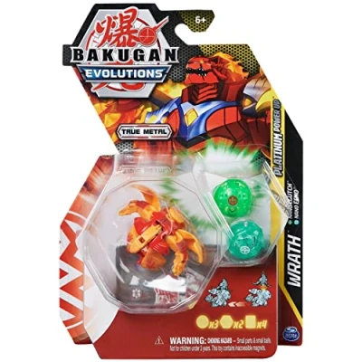Imagen de BAKUGAN Evolutions&#039; Power Up Pack de 3 Unidades con 1 Pelota Platinum Series (Pyrus Wrath) y 2 Nanogan (Ventus Clutch, Haos Echo), Multicolor (Spin Master 6064788)