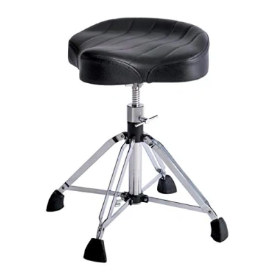Imagen de Gibraltar Drum Stool, 9000 Series Stool Moto Throne Pro 4 Legged Saddle, 9908 (Diametro: 43cm, Super Lock, Doble Base Reforzada, Pies de Goma &#039;Super Foot&#039;)
