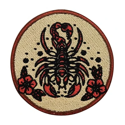 Imagen de Finally Home Parche para planchar y coser, diseño de escorpión, astrología