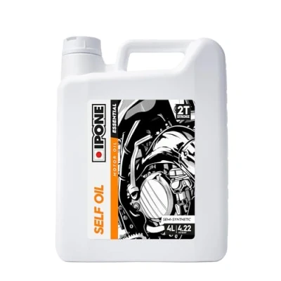 Imagen de IPONE Aceite Motor Self Oil Jardinería Envase dosificador 1 Litro Lubricante Semisintético para Todas las máquinas de 2 Tiempos