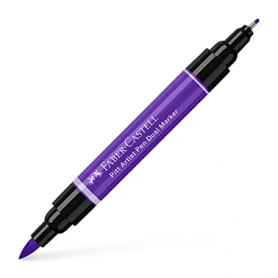 Imagen de Faber Castell 162136 Pitt Artist Pen Dual Marker tinta china. Color 136. Violeta púrpura
