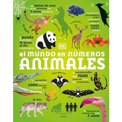 Imagen de El mundo en números. Animales (Enciclopedia visual juvenil)