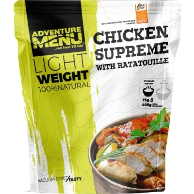 Imagen de Adventure Menu Pollo Supremo con Ratatouille 113 g (deshidratado), comida gourment XXL para viajes y en casa