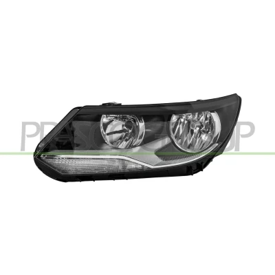 Imagen de PRASCO VG8094904 Faros izquierda H15, H7 con luz diurna servomotor para reg. alcance luces VOLKSWAGEN: Tiguan I
