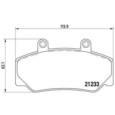 Imagen de BREMBO P 86 006 Juego de pastillas freno excl. contacto avisador desgaste con accesorios VOLVO: 740 Familiar, 960 I Berlina, 940 Berlina