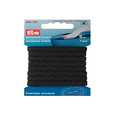 Imagen de Prym Elástico, Negro, 7 mm