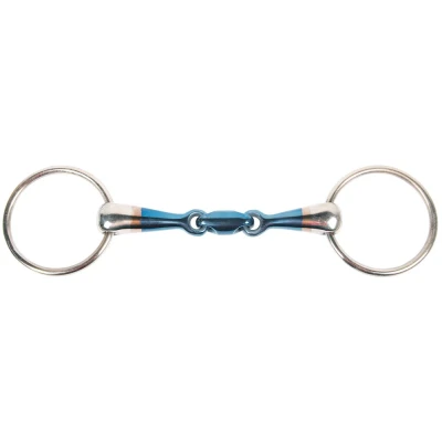 Imagen de Harry&#039;s Horse Loose ring snaffle, french mouth with o link, Sweet Iron, 20