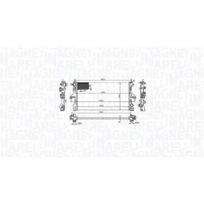 Imagen de MAGNETI MARELLI 350213216800 Radiador, refrigeración del motor PEUGEOT: Boxer Furgón, CITROËN: Jumper II Camión de plataforma/Chasis