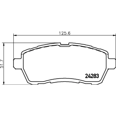 Imagen de HELLA 8DB 355 013 211 Juego de pastillas freno no preparado para indicador desgaste con accesorios FORD: FIESTA 6, 6 Van
