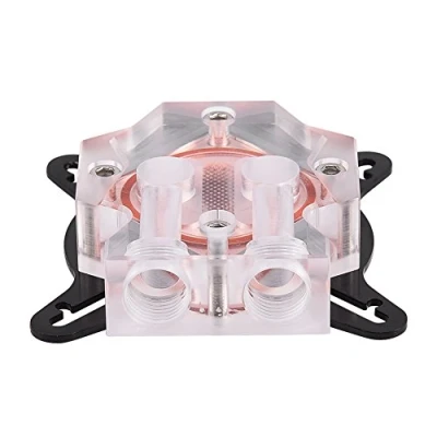 Imagen de Diyeeni GPU Bloque de enfriamiento agua 25 canales alto rendimiento Enfriador líquido 40MM Base cobre universal para