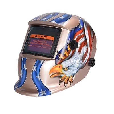 Imagen de nuzamas Funciona con energía Solar Auto oscurecimiento Soldadura Casco máscara de águila Cara protección para ARC TIG Mig Molienda Corte por Plasma Pantalla