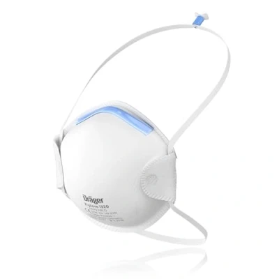 Imagen de Dräger Máscara respiratoria X plore 1320 FFP2 Protector bucal como filtro eficaz contra el polvo fino y las partículas de 20 unidades en tamaño universal