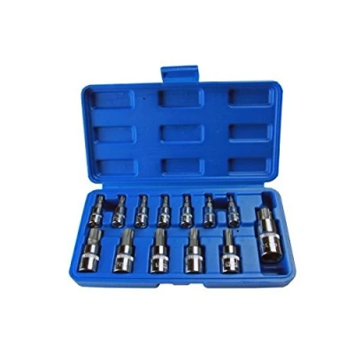 Imagen de US PRO B2067 Juego de llaves vaso Torx T8 T70 (13 piezas, incluye estuche almacenamiento)