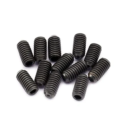 Imagen de Musiclily Pro Métrico M3X6mm Tornillos Selleta Altura de Acero para Puente Guitarra Eléctrica tipo Strat Tele Importación, Negro (Juego 12)