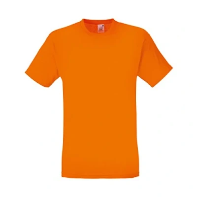 Imagen de Fruit of the Loom Herren Original T. T Shirt (5er Pack), Farbe:Orange, Größe:L