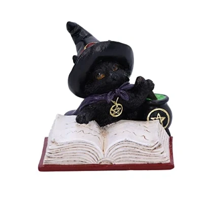 Imagen de Nemesis Now Familiar&#039;s Brew Figura de Gato, Color Negro, 8,5 cm