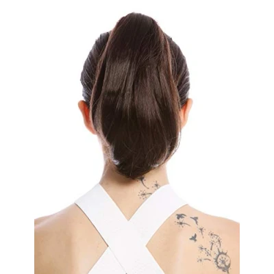 Imagen de WIG ME UP 622 V 6 extensión de pelo coleta corta lisa pero voluminosa castaña chocolate 25 cm