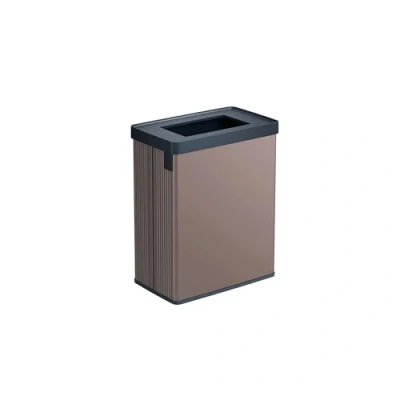 Imagen de CURVER Keter Verto Cubo de reciclaje 54 L, compartimentos duales, tapa reciclaje, fácil clasificación, diseño elegante, rosa perla