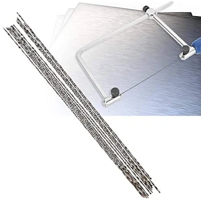 Imagen de Hoja de sierra desplazamiento con dientes en espiral 12 hojas marqueteria metal para Corte madera Plástico Talla Opción tamaño Herramientas(2#)