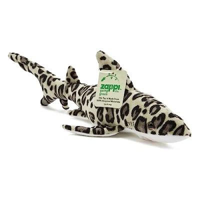 Imagen de Zappi Co Peluche 100% Reciclado de tiburón Leopardo (34cm Largo) Suave, Mullido, ecológico, colección Animales para recién Nacidos Primer Hijo