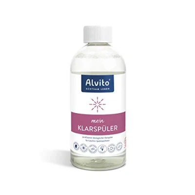 Imagen de Alvito Abrillantador ecológico para lavavajillas, 500 ml, extremadamente económico y respetuoso con el medio ambiente.