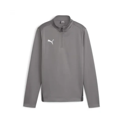 Imagen de PUMA teamGOAL Training 1/4 Zip Top Jr Slim Fit, Unisex niños, Hierro Fundido Blanco Gris Sombra, 140