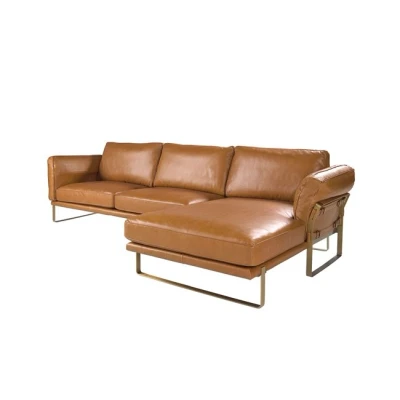 Imagen de Sofá chaise longue derecha piel 6232
