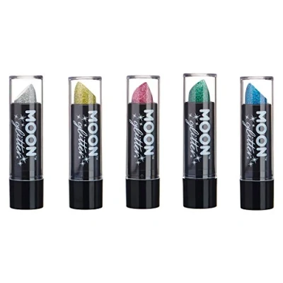 Imagen de Lápiz Labial Holográfico Brillante por Moon Glitter 5g Set de 5 colores