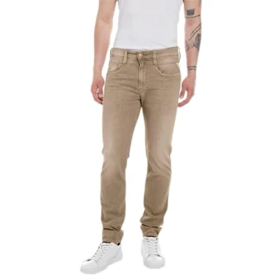 Imagen de REPLAY M914Y Anbass Natural Dyed Jeans, Desert 613, 38W / 34L para Hombre