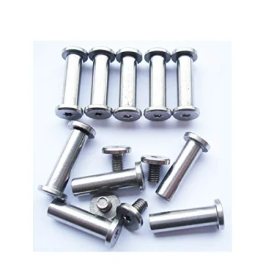 Imagen de Danuland Pernos Corby de navaja bolsillo, pasadores pivote cuchillos plegables, EDC remaches tornillos, mango cuchillo bricolaje, paquete 10 (17mm)