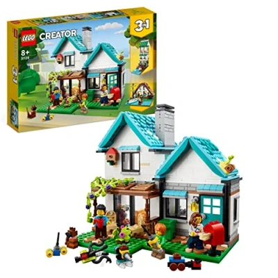 Imagen de Lego Creator 3 en 1 Casa Confortable, Maquetas de Casas Juguete para Construir, Minifiguras Familia y Accesorios, Regalos Niños Niñas 8 Años o Más 31139