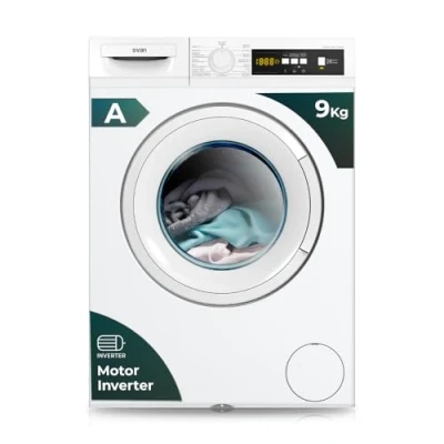 Imagen de Svan Lavadora 9Kg Carga Frontal Blanco SL9120DID. 2200W, 1200rpm, Motor Inverter, 15 Programas, Función Stop&amp;Go, Clase de Eficiencia Energética A