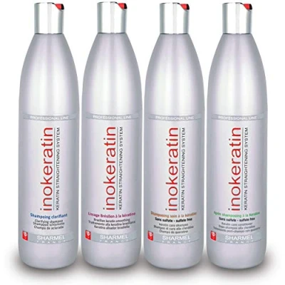 Imagen de Kit Alisado Brasileño Inokeratin 500 mL Keratina y Argán sin Formol (Kit + Champú &amp; acondicionador 4x500mL)