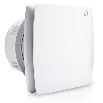 Imagen de SWANEW Ventilador Extractor de Baño silencioso 100 mm con sensor humedad, para baño, aseo, cocina, blanco