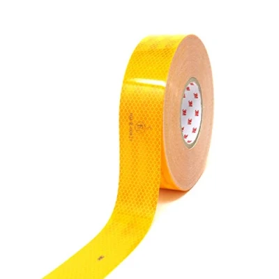 Imagen de Finest Folia 3M Diamond Grade 983 Scotchlite Cinta reflectante (50 mm, 71, 5 m), color amarillo