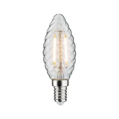 Imagen de Paulmann E14 2,6W 827 vela LED girado transparente