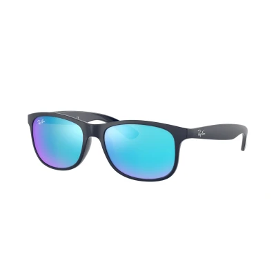 Imagen de Ray Ban Hombre RB4202 ANDY 615355 Occhiali da sole Inyectado Azul Cuadrada Reflejado