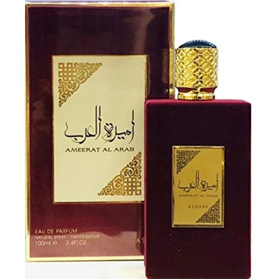 Imagen de Profumo AMEERAT AL ARAB 100ml di ASDAAF Eau de Parfum Donna Attar Arabo Orientale Oud Acqua Regalo per Ragazza Muschio Halal NOTE: Almizcle Blanco Ámbar Oudh