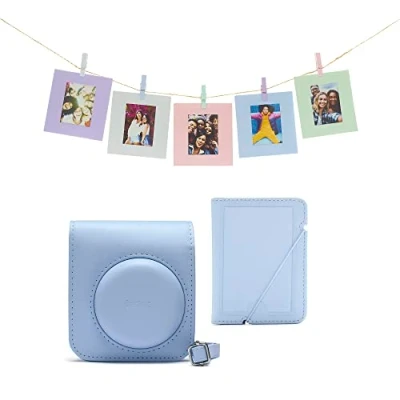 Imagen de Accesorio cámara instantánea Fujifilm Kit Instax Mini 12, Funda, 10 sobres, Cuerda, Azul