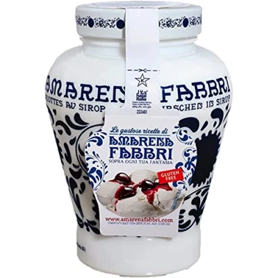 Imagen de Fabbri Amarena Sciroppo Jarabe de frutas (600 g), color negro