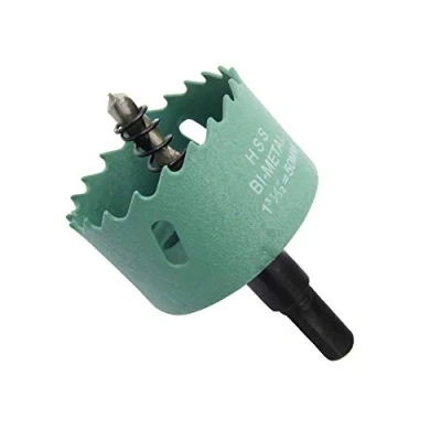 Imagen de Sierra de corona 55mm,LAIWEI taladro para perforar agujeros en madera, chapa fina, perfiles aluminio, PVC, etc. Herramienta perforación afilada y duradera.
