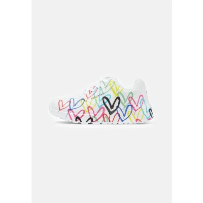 Imagen de Skechers 314064L WMLT, Zapatillas, White Synthetic/Multi Trim, 31 EU
