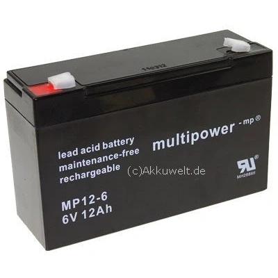 Imagen de Multipower batería de plomo / MP12 6 6V 12Ah