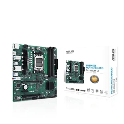 Imagen de ASUS Pro B650M CT CSM Business Placa Base AMD AM5 (Ryzen 7000, Memoria Micro ATX, DDR5, PCIe 5.0, USB 3.2 Gen 2, Kit de BIOS Comercial)