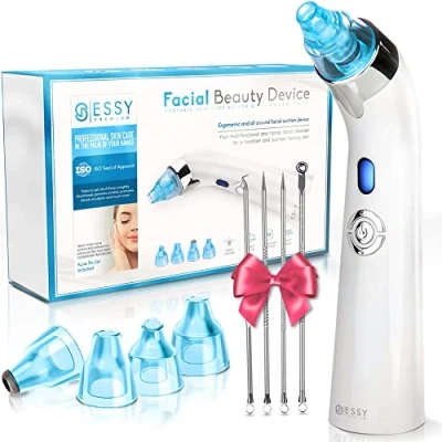 Imagen de Limpiador de Poros Succionador Puntos Negros y Espinillas Extractor Removedor Aparato para Quitar Acne Microdermoabrasion Limpia Blackhead Remover Vacuum Pore Cleanser Facial